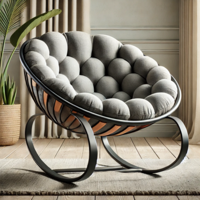 Modern Tufted Rocking Chair