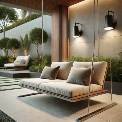 Modern Rattan Hanging Lounge Chair